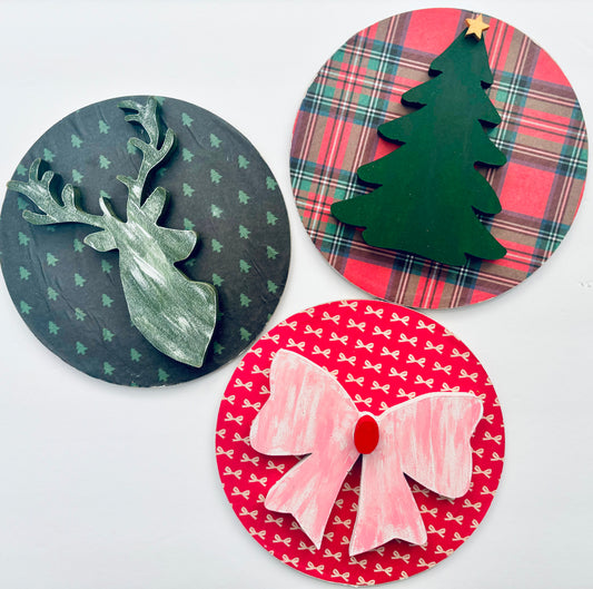 3D Sign - Circular Christmas decor set